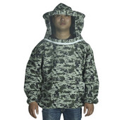 1 set îmbrăcăminte pentru apicultură jachetă de protecție costum de stup pentru apicultor Anti albine design digital de modă voal respirabil