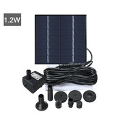 1,2 W saulės energija vandens fontano siurblys Saulės fontanas paukščių fontanas Vandens plūduriuojantis fontanas tvenkinys Sodo terasos dekoras vejos apdaila