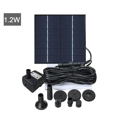 1,2 W-os napenergia szökőkút szivattyú Napelemes Fontein madár szökőkút Víz úszó szökőkút tó Kert terasz dekoráció pázsit dekoráció