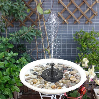 Solar Floating Fountain Pump Bird Bath Water Pump Pool Pond Διακόσμηση Κήπος Καταρράκτης Σιντριβάνι για Αίθριο/Γκαζόν/Διακόσμηση αυλής