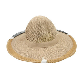 1 τεμ. Beekeeper Protective Hat Anti Bee Fabric Nylon Net Yarn Καπέλο Beekeeping Protector Cap Beekeeper Cowboy Comfortable Design