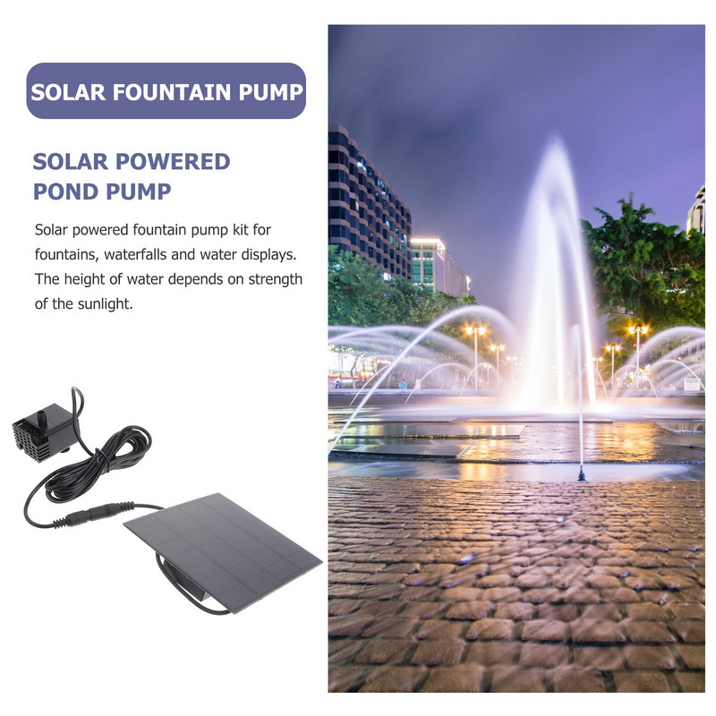 1,2 W solárne vodné čerpadlo, vonkajšia zavlažovacia ponorná fontána pre jazierko, bazén, akvárium, fontány, výtok, záhradu, terasu, nádvorie