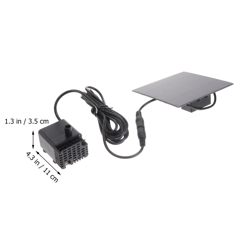 1,2 W solárne vodné čerpadlo, vonkajšia zavlažovacia ponorná fontána pre jazierko, bazén, akvárium, fontány, výtok, záhradu, terasu, nádvorie