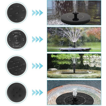 Solar Bird Bath Fountain Διπλό Φίλτρο Πλωτό Σιντριβάνι Κήπος Αντλία Νερού για Δεξαμενή Ψαριών/Λίμνη/Πισίνα/Ενυδρείο/Διακόσμηση αυλής