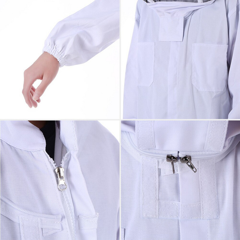 Apsauga bitininkystei viso kūno kostiumas medvilninis bitininko kostiumas, saugus šydas, gaubtas, skrybėlė, drabužiai, kostiumas bičių kostiumas, įranga WF