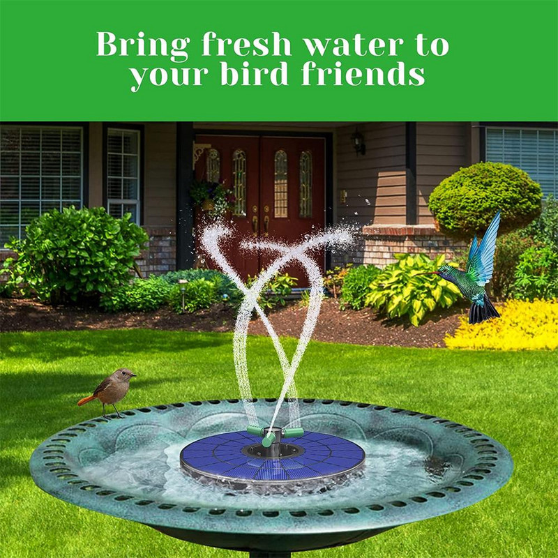 Spalvingas LED saulės fontanas su besisukančiu antgaliu didelės galios vandens siurblys su atsargine baterija, skirta tvenkinio baseino priedams