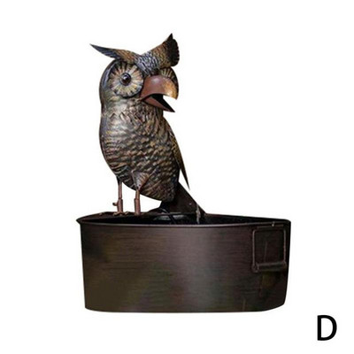 1 buc Fântână din rășină Statuie de apă curgătoare Ornament de apă de pasăre în aer liber Artă curgătoare Baie Patio Grădină Decor Fântână în formă de pasăre J4a8