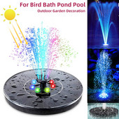 18cm solárne fontánové čerpadlo LED svetlo vtáčia kúpeľňa solárne napájané vodné čerpadlo fontány pre vtáčiu kúpeľňu vonku záhradné jazierko akvárium