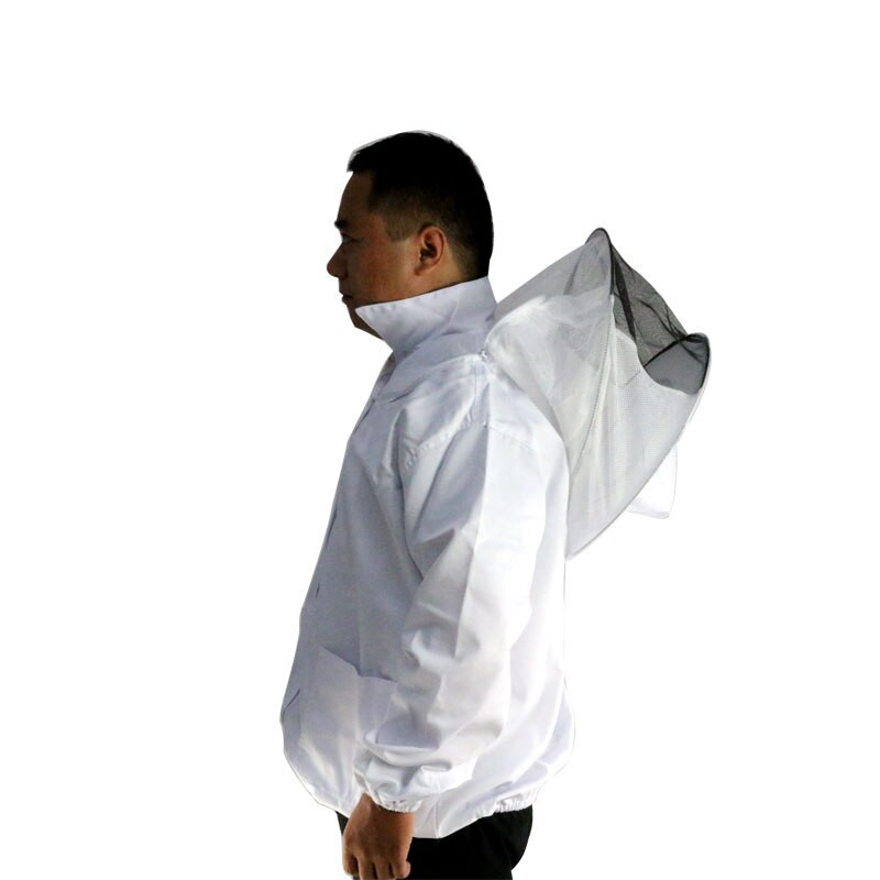 Včelárska bunda, ochranná bavlnená odevná včelárska bunda pre včelársky kostým, proti včelám, včelárske oblečenie