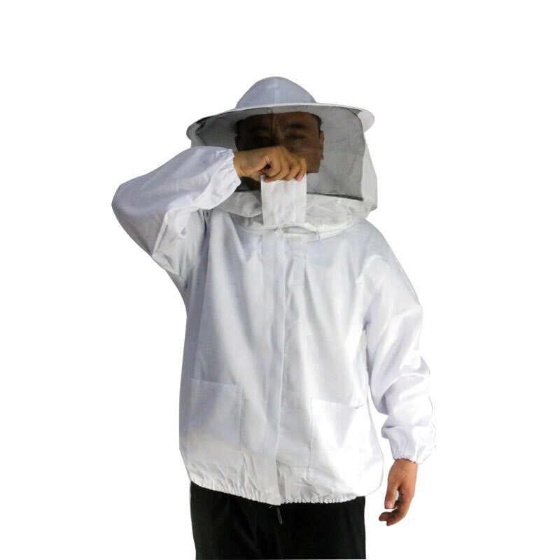 Včelárska bunda, ochranná bavlnená odevná včelárska bunda pre včelársky kostým, proti včelám, včelárske oblečenie