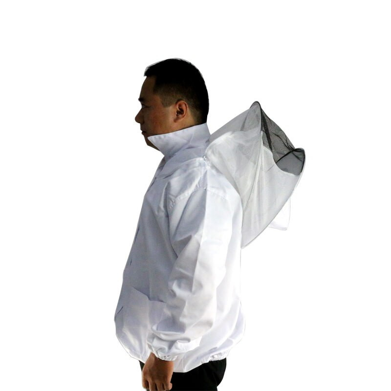 Včelárska bunda, ochranná bavlnená odevná včelárska bunda pre včelársky kostým, proti včelám, včelárske oblečenie