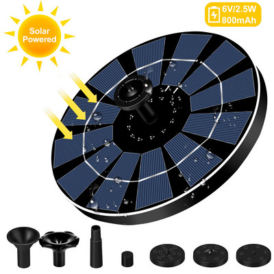 Nové 7V/3W solárne vodné fontánové čerpadlo, farebné LED svetlá, plávajúca záhradná fontána, čerpadlo, bazény, jazierko, trávnik, dekorácia