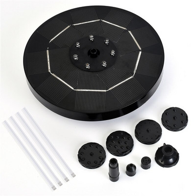 2022 m. Naujas 4,5 V / 3 W saulės vandens fontano siurblys Spalvingi LED žibintai Plaukiojantis sodo fontanas siurblys baseinai, tvenkiniai, vejos dekoras