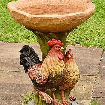 Ρητίνη Raccoon Birdbath Polyresin Antique Garden Bird Bath για το σπίτι Κήπος Αυλή Διακόσμηση κήπου Εξωτερική κηπουρική Διακόσμηση αυλής