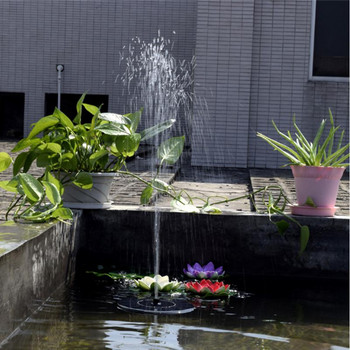 Μίνι ηλιακό σιντριβάνι Στρογγυλή πηγή νερού Σπίτι Συντριβάνια Διακόσμηση Κήπος Λίμνη Πισίνα Μπάνιο πουλιών Καταρράκτης Dropship