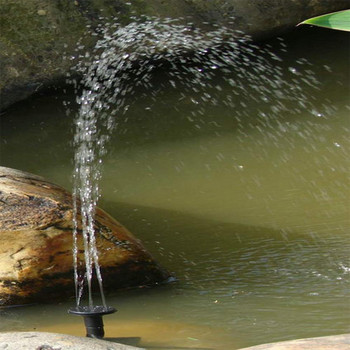 Μίνι ηλιακό σιντριβάνι Στρογγυλή πηγή νερού Σπίτι Συντριβάνια Διακόσμηση Κήπος Λίμνη Πισίνα Μπάνιο πουλιών Καταρράκτης Dropship