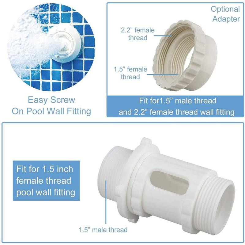 ΝΕΟ Σιντριβάνι πισίνας για ψάρια Ρυθμιζόμενος σύνδεσμος για πισίνες νερού Διακόσμηση κήπου Λίμνη πλωτή συσκευή για σιντριβάνι νερού