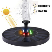 Napenergiával működő szökőkút szivattyú LED világítás kerti medence tó merülő úszó napelemes szökőkút kültéri dekorációhoz