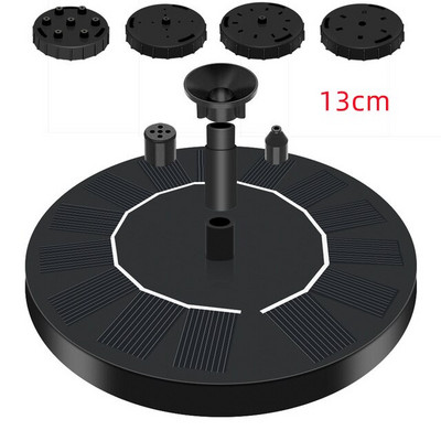 Mini saulės vandens fontanas Baseinas Tvenkinys Krioklys Sodo apdaila Lauko paukščių vonia Saulės energija varomas fontanas Plaukiojantis LED lempos namas