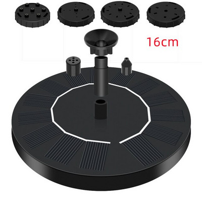 Mini saulės vandens fontanas Baseinas Tvenkinys Krioklys Sodo apdaila Lauko paukščių vonia Saulės energija varomas fontanas Plaukiojantis LED lempos namas