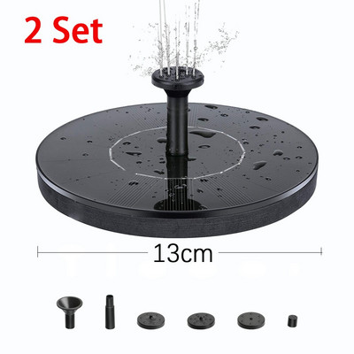 Plaukiojantis saulės fontanas sodas krioklys fontanas baseinas tvenkinys paukščių vonia saulės baterijos maitinamas fontanas vandens siurblys sodo apdaila