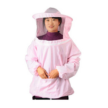 Пчеларско защитно яке Костюм с ръкав за пчеларство Дишащи дрехи, облекло, воал, рокля с шапка, екипиран костюм