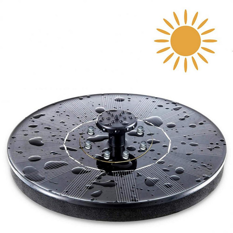 16 cm mažas saulės vandens fontanas Baseinas krioklys fontanas Sodo apdaila Lauko paukščių vonia Saulės energija varomas fontanas vidiniam kiemui