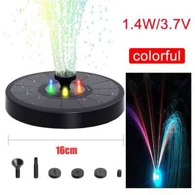 Oauee 16/13 cm saulės fontanas plaukiojantis dekoras baseino tvenkinio krioklio fontanas saulės kolektorių maitinamas vandens siurblys sodo terasos apdaila