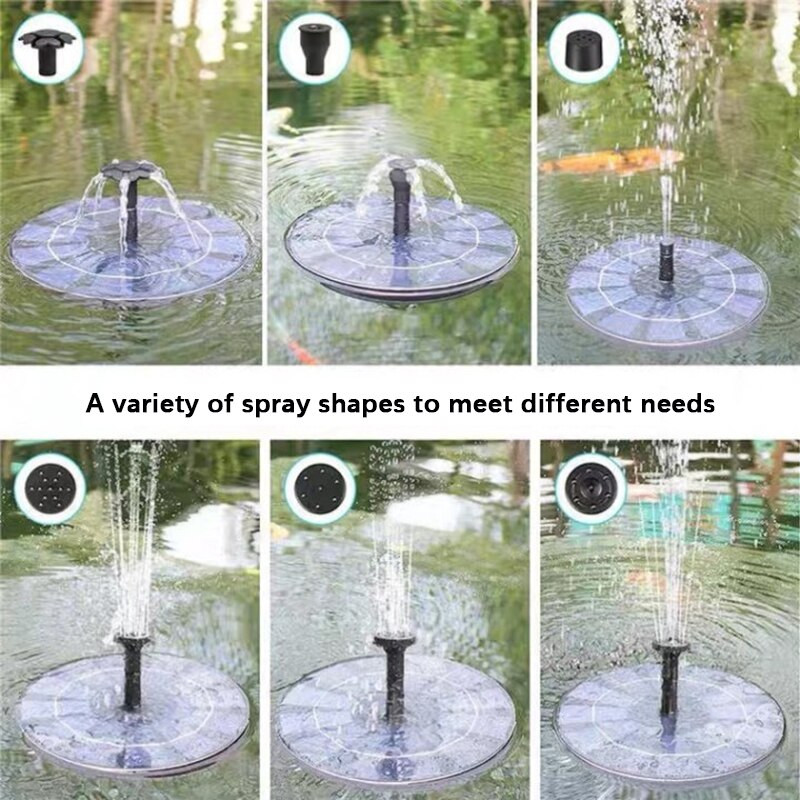 Oauee 16/13 cm saulės fontanas plaukiojantis dekoras baseino tvenkinio krioklio fontanas saulės kolektorių maitinamas vandens siurblys sodo terasos apdaila