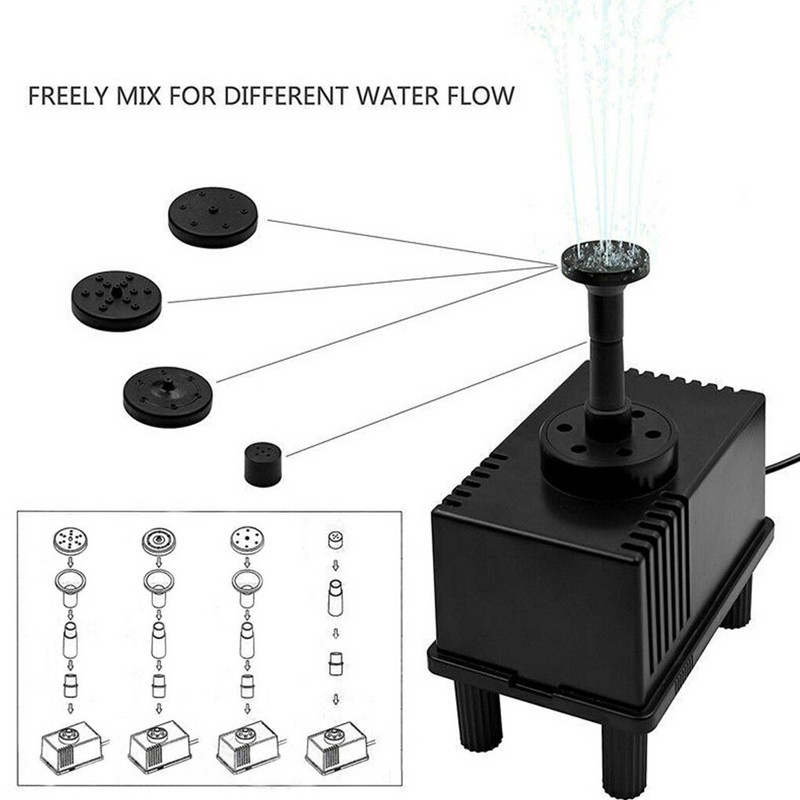 1,5W solárna fontána, solárny panel, vonkajšie bazénové vodné čerpadlo, záhradné jazierko, fontána, domáce akvárium, dekorácia krajiny, potreby