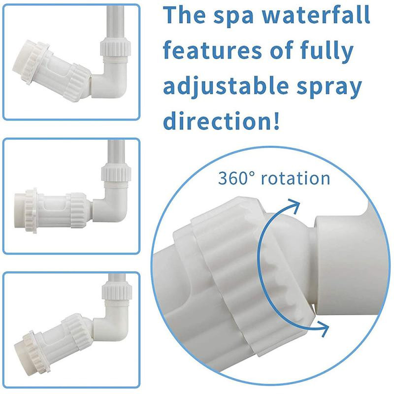 Baseino krioklio fontanas Lotoso gėlių tvenkinio fontanas Vandens purkštuvo fontano vamzdis antžeminio baseino priedai