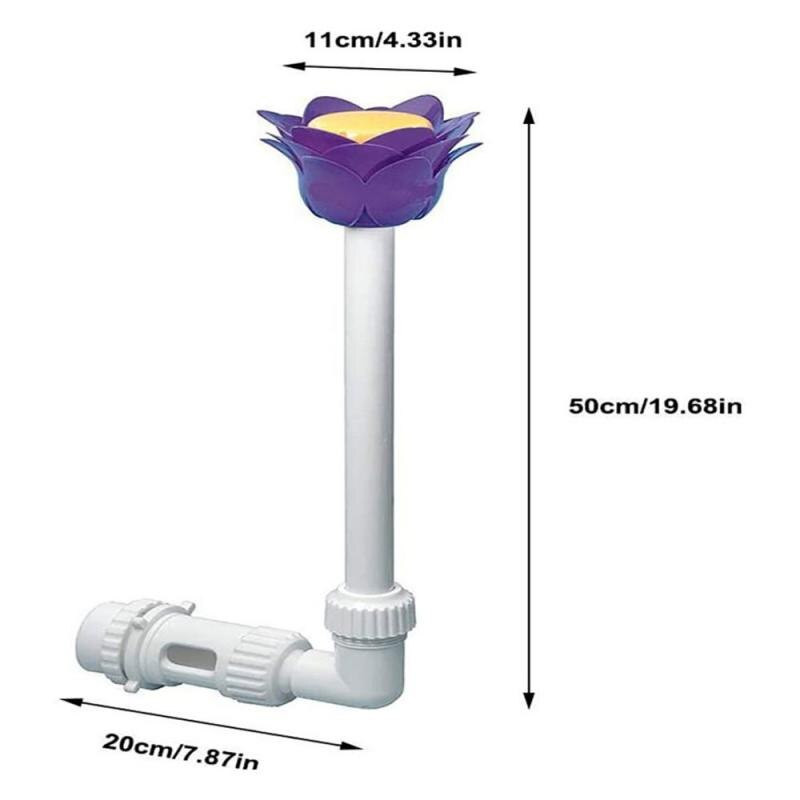 Baseino krioklio fontanas Lotoso gėlių tvenkinio fontanas Vandens purkštuvo fontano vamzdis antžeminio baseino priedai