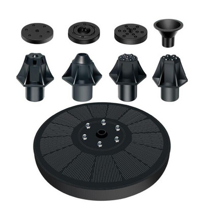 Kreatívna plávajúca solárna fontána, dekorácia bazéna, farebné LED svetlo, solárny panel, fontána, vodné čerpadlo, dekorácia jazierka a trávnika