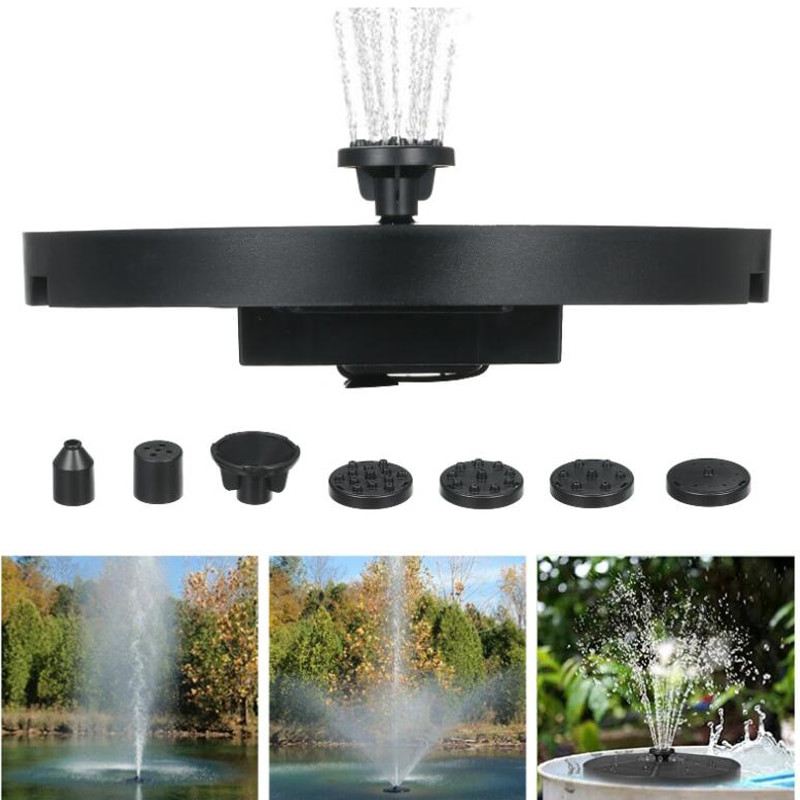 Kreatívna plávajúca solárna fontána, dekorácia bazéna, farebné LED svetlo, solárny panel, fontána, vodné čerpadlo, dekorácia jazierka a trávnika