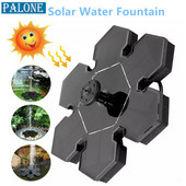 PALONE Solárna fontána Polygon Pool Garden Tečúca fontána Plávajúca vonkajšia vaňa pre vtáky Nádvorie Kreatívna dekorácia