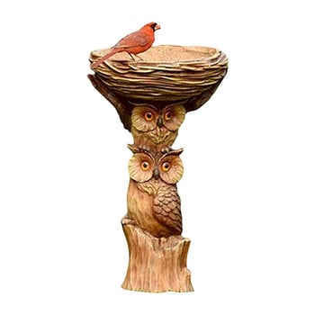 Διακόσμηση κήπου Εξωτερική Ρητίνη Birdbath Polyresin Antique Garden Bird Bath For Home Garden Gard Decor αυλή Πουλιά Σιντριβάνι νερού