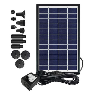 Vodotesná solárna fontána s čerpadlom, plávajúca nádrž na ryby, fontána do nádvoria, vhodná pre vtáčí kúpeľ, záhradné akvárium