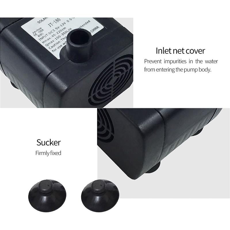 Vodotesná solárna fontána s čerpadlom, plávajúca nádrž na ryby, fontána do nádvoria, vhodná pre vtáčí kúpeľ, záhradné akvárium