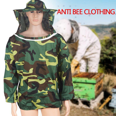 Пчеларско защитно яке Костюм за пчеларство Bee Keeping Beekeeper Clothes Equip Clothing Dress Sleeve With Heathable Voal Hat D5H1