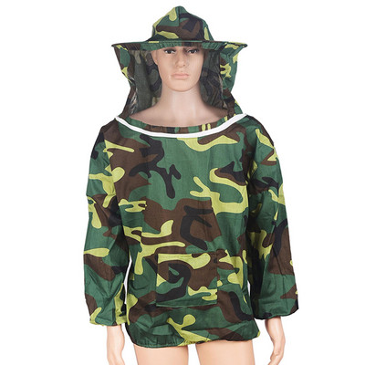 Apsauginė bitininkystė striukė Kombinezonas Bičių laikymo bitininko drabužiai Aprangos komplektas Suknelė Rankovė su kvėpuojančia šydu D5H1