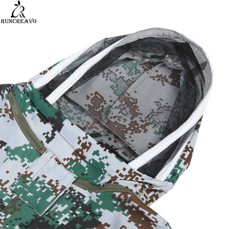 Ochranný odev pre včelárov, dvojitý zips, bunda, ochranné obleky pre včely, včelí plášť