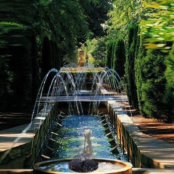 Solar Fountain Solar Powered Floating Water Fountains Pool Pond Bird Bath Καταρράκτης Συντριβάνι Διακοσμήσεις κήπου 13cm/16cm/18cm