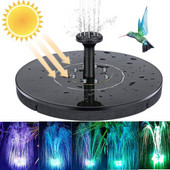 13/16/18cm farebná solárna fontána, bazén, jazierko, vodopád, záhradná dekorácia, vonkajšia vtáčia vanička, solárna vodná fontána, plávajúca