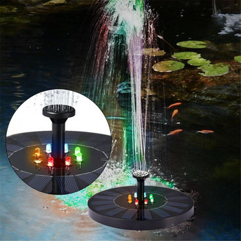 Πλωτό LED Solar Fountain Garden Waterfall Fountain Pond Pond Bird Bath Solar Panel Powered Fountain Water Pump