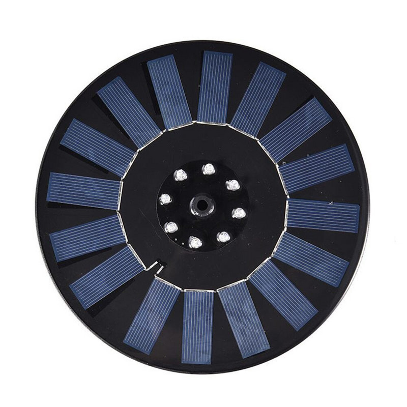 Plávajúca LED solárna fontána Záhradný vodopád Fontána Bazén Jazierko Vtáčia vanička Solárny panel Fontána Vodné čerpadlo