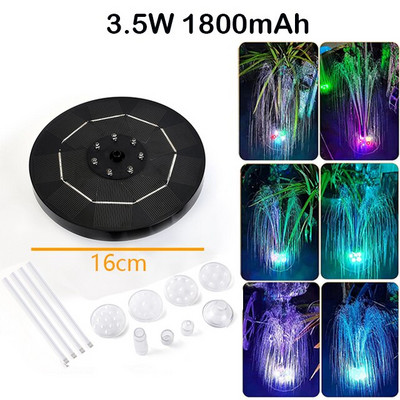 3,5 W mini solárna fontána, bazén, vodopád, fontána, záhradná dekorácia, vonkajší vtáčí kúpeľ, solárny napájaný plávajúcou vodou na nádvorí