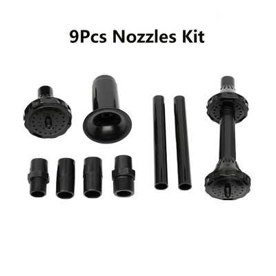 Sodo saulės fontanas Vandens fontanas Kiemo apdaila Baseino tvenkinys su 6 purkštukais vandens siurblys Saulės energija varomas fontanas Sodas lauke