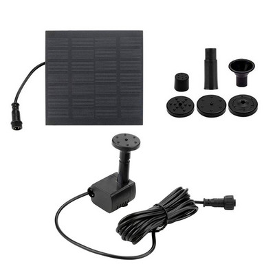 Sodo saulės fontanas Vandens fontanas Kiemo apdaila Baseino tvenkinys su 6 purkštukais vandens siurblys Saulės energija varomas fontanas Sodas lauke