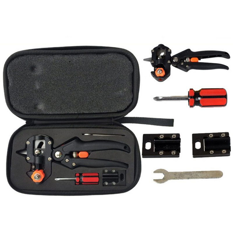 Skiepijimo genėjimo įrankis Sodo skiepijimo įrankis Profesionalus šakų pjoviklis Secateur genėjimo augalų žirklės Dėžės vaismedžių skiepijimo žirklės