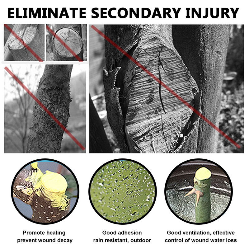 Nemokamas pristatymas YEGBONG medžio transplantato gydantis kreminis žaizdų bonsai, išpjautos pastos tepinėlis, genėjimo mišinio sandariklis namų sodo augalams